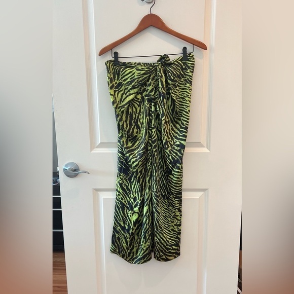 GANNI Green Printed Skirt - Picture 3 of 16